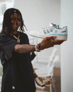WNBA player Erica Wheeler of the Indiana Fever team modeling for Adidas with new Adidas Forum shoes in Miami.