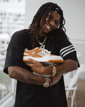 WNBA player Erica Wheeler of the Indiana Fever team modeling for Adidas with new Adidas Forum shoes in Miami.