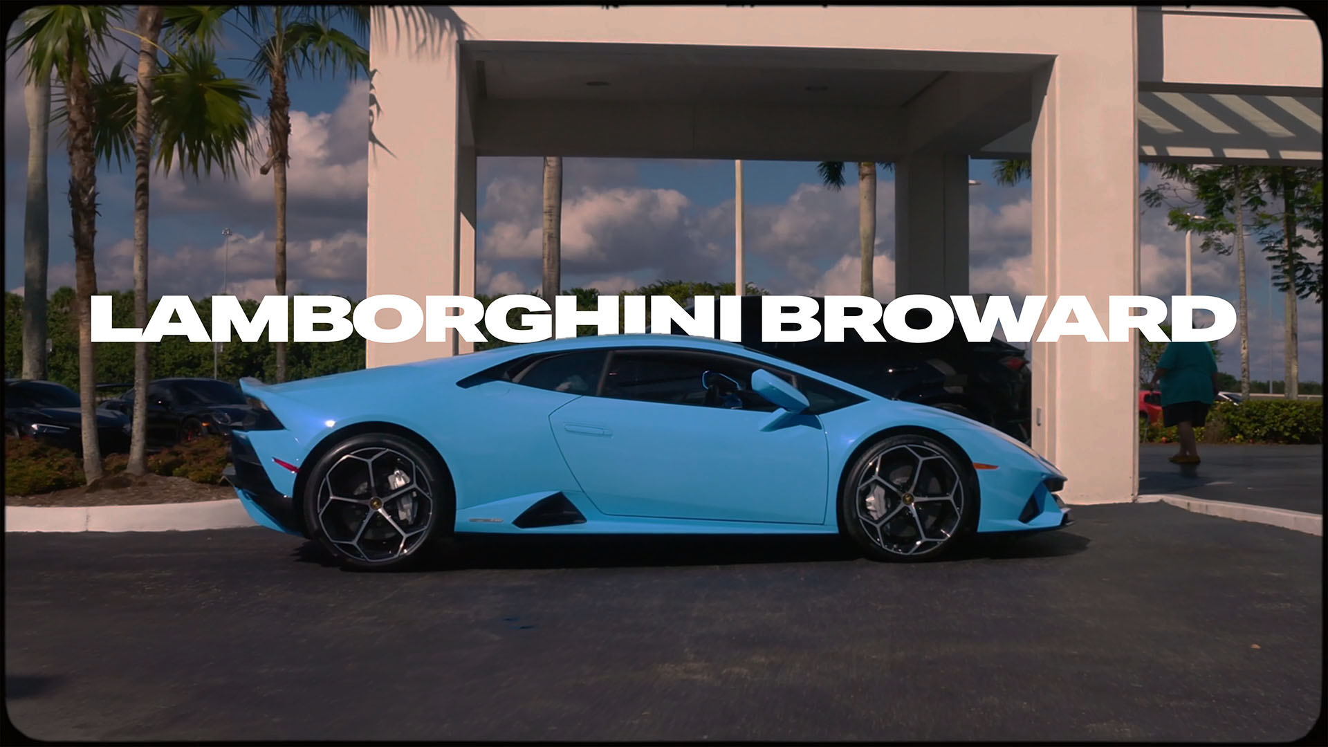 Light Blue Lamborghini Hurracan at Lamborghini Broward