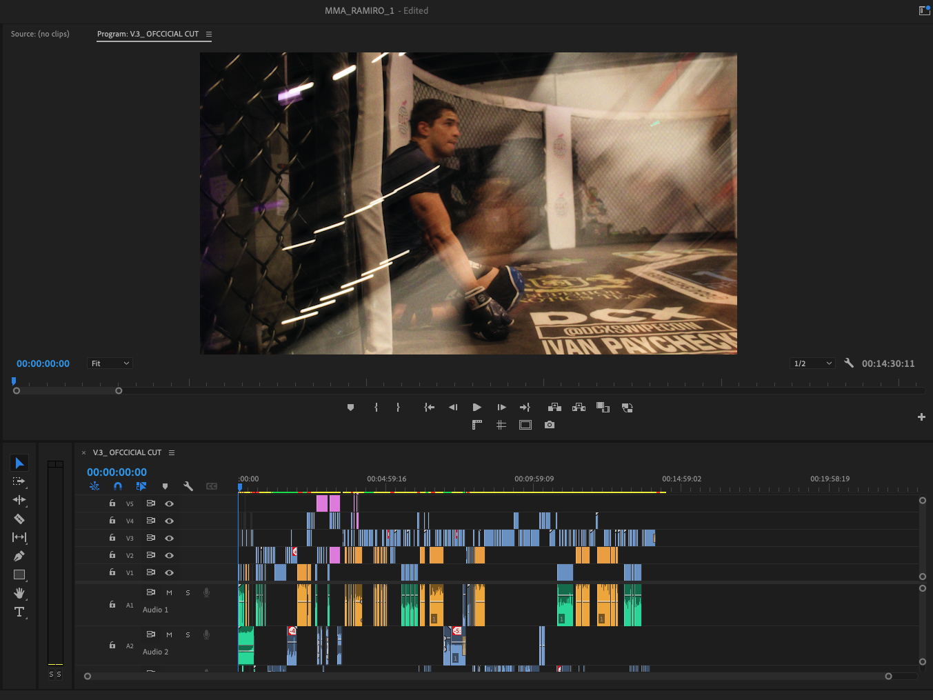 Premiere Pro project timeline